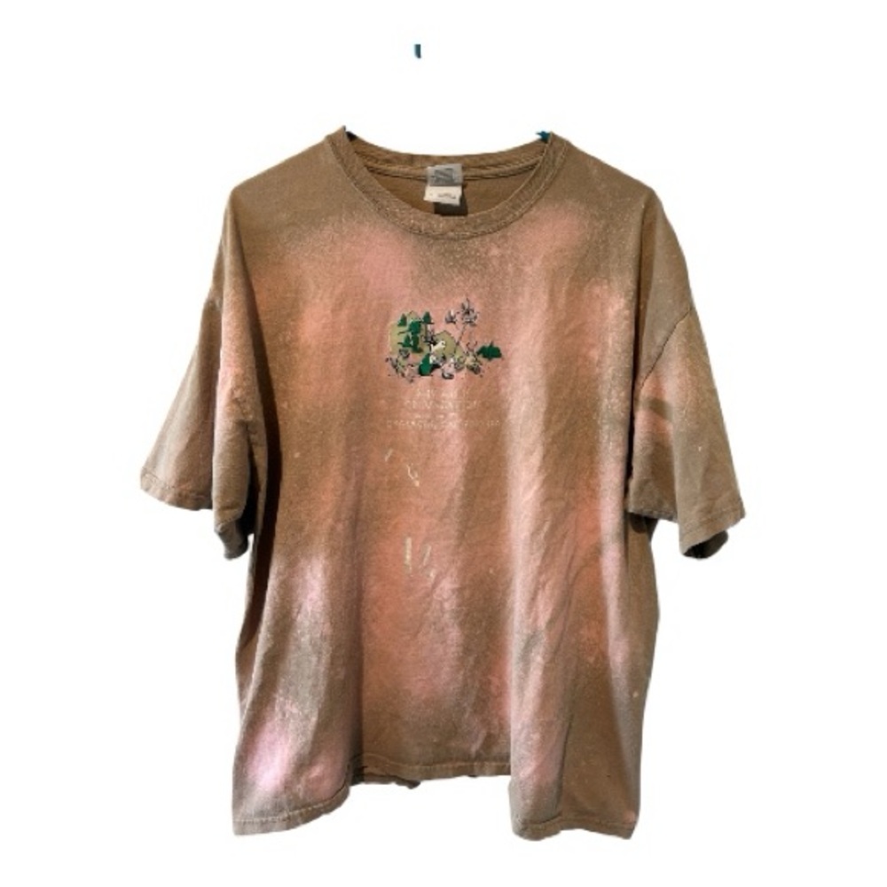 Gildan XL Bleach Dyed Donkey Graphic T Shirt My Ass Is On Vacation Graceland